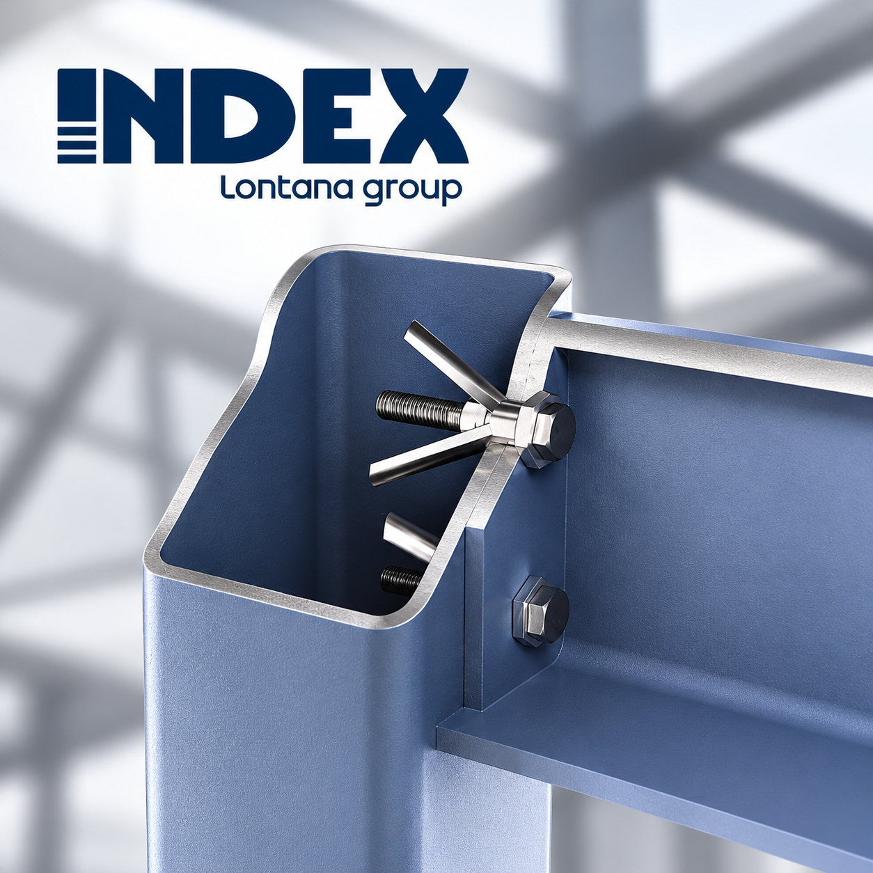 Præcisionssamling i stål med INDEX logo